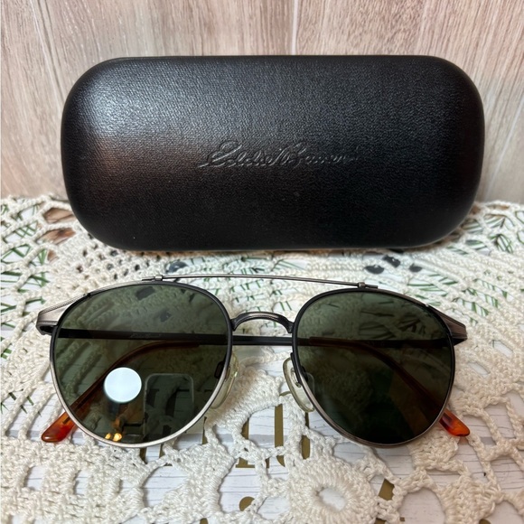 Eddie Bauer Silver Sunglasses with Black Case